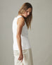 Women's Classic Cotton Muscle Tank - White